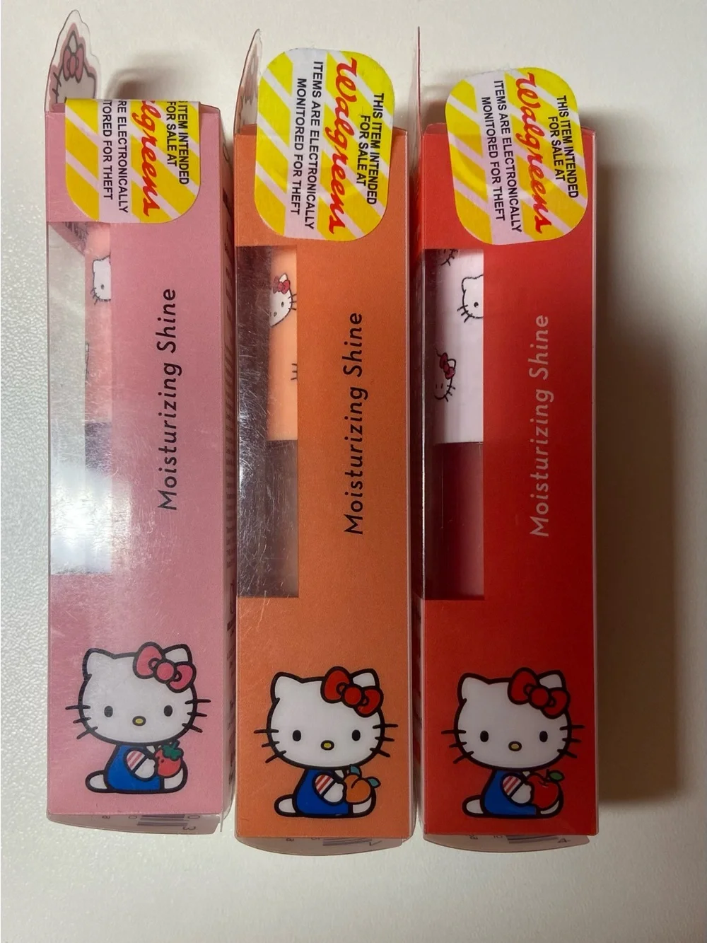 The Crème Shop x Hello Kitty Kawaii Kiss Lip Oil Trio - Red, Peach, Pink